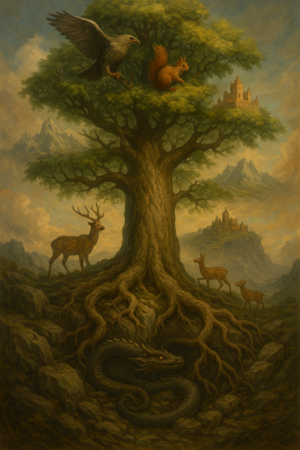 북유럽 신화 속 세계수 ‘이그드라실’, 생명과 재생을 품은 신화의 나무